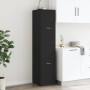 Engineered wood black medicine cabinet 40x41x174.5 cm by , Lockers and storage cabinets - Ref: Foro24-3309646, Price: 163,57 ...