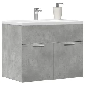 Armario para lavabo contrachapada gris hormigón 60x38,5x46 cm de , Muebles de baño - Ref: Foro24-856208, Precio: 46,26 €, Des...