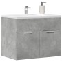 Armario para lavabo contrachapada gris hormigón 60x38,5x46 cm de , Muebles de baño - Ref: Foro24-856208, Precio: 46,98 €, Des...