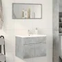 Armario para lavabo contrachapada gris hormigón 60x38,5x46 cm de , Muebles de baño - Ref: Foro24-856208, Precio: 46,26 €, Des...