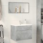 Armario para lavabo contrachapada gris hormigón 60x38,5x46 cm de , Muebles de baño - Ref: Foro24-856208, Precio: 46,98 €, Des...