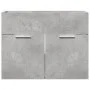 Armario para lavabo contrachapada gris hormigón 60x38,5x46 cm de , Muebles de baño - Ref: Foro24-856208, Precio: 46,26 €, Des...