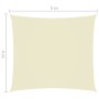 Rectangular sail awning Oxford fabric cream color 4x5 m by vidaXL, Umbrellas - Ref: Foro24-135216, Price: 48,38 €, Discount: %