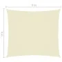 Rectangular sail awning Oxford fabric cream color 4x5 m by vidaXL, Umbrellas - Ref: Foro24-135216, Price: 64,67 €, Discount: %