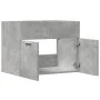 Armario para lavabo contrachapada gris hormigón 60x38,5x46 cm de , Muebles de baño - Ref: Foro24-856208, Precio: 46,26 €, Des...