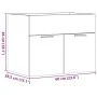 Armario para lavabo contrachapada gris hormigón 60x38,5x46 cm de , Muebles de baño - Ref: Foro24-856208, Precio: 46,26 €, Des...