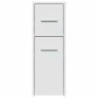 Narrow bathroom cabinet with wheels, engineered wood, white by , Lockers and storage cabinets - Ref: Foro24-855277, Price: 77...