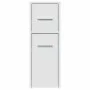 Schmaler Badezimmerschrank auf Rollen aus weißem Holzwerkstoff von , Schließfächer und Lagerschränke - Ref: Foro24-855277, Pr...