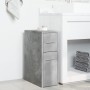 Narrow bathroom cabinet with wheels, gray wood concrete by , Lockers and storage cabinets - Ref: Foro24-855280, Price: 66,61 ...