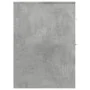 Schmaler Badezimmerschrank auf Rollen, Holz in Grau-Betonoptik. von , Schließfächer und Lagerschränke - Ref: Foro24-855280, P...