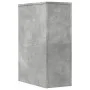 Schmaler Badezimmerschrank auf Rollen, Holz in Grau-Betonoptik. von , Schließfächer und Lagerschränke - Ref: Foro24-855280, P...
