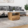 Handcrafted oak coffee table with LED lights 50x49x40 cm by , Coffee table - Ref: Foro24-857709, Price: 83,66 €, Discount: %