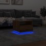 Handcrafted oak coffee table with LED lights 50x49x40 cm by , Coffee table - Ref: Foro24-857709, Price: 83,66 €, Discount: %