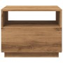 Handcrafted oak coffee table with LED lights 50x49x40 cm by , Coffee table - Ref: Foro24-857709, Price: 83,66 €, Discount: %