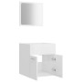 Badezimmermöbel-Set, 2-teilig, aus weißem glänzendem Sperrholz. von , Badezimmermöbel - Ref: Foro24-804779, Preis: 46,83 €, R...