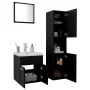 Engineered wood black bathroom furniture set by , Bathroom furniture - Ref: Foro24-3071397, Price: 228,74 €, Discount: %