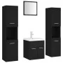 Set aus schwarzen Spanplatten-Badezimmermöbeln von , Badezimmermöbel - Ref: Foro24-3071487, Preis: 292,14 €, Rabatt: %