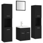 Set aus schwarzen Spanplatten-Badezimmermöbeln von , Badezimmermöbel - Ref: Foro24-3071487, Preis: 299,45 €, Rabatt: %