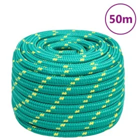 Green 20 mm 50 m polypropylene boat rope by , Ropes and metal cords - Ref: Foro24-152739, Price: 64,75 €, Discount: %