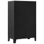 Industrial office cabinet with black steel mesh doors 75x40x120cm by , Filing cabinets - Ref: Foro24-145355, Price: 228,25 €,...