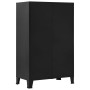 Industrieller Büroschrank mit schwarzen Stahlgittertüren, 75x40x120cm. von , Aktenschränke - Ref: Foro24-145355, Preis: 223,2...