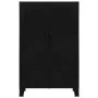 Industrial office cabinet with black steel mesh doors 75x40x120cm by , Filing cabinets - Ref: Foro24-145355, Price: 228,25 €,...