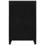 Industrieller Büroschrank mit schwarzen Stahlgittertüren, 75x40x120cm. von , Aktenschränke - Ref: Foro24-145355, Preis: 223,2...
