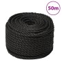 Schwarzes Polypropylen-Arbeitsseil 20 mm 50 m von , Seile und Metallschnüre - Ref: Foro24-153030, Preis: 63,42 €, Rabatt: %