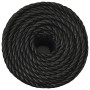 Schwarzes Polypropylen-Arbeitsseil 20 mm 50 m von , Seile und Metallschnüre - Ref: Foro24-153030, Preis: 63,42 €, Rabatt: %
