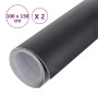 Folien für Autos 2 Stück in mattem Schwarz 100x150 cm von , Fahrzeug-Vinyls - Ref: Foro24-210701, Preis: 20,40 €, Rabatt: %