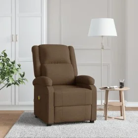 Elektrischer Massagesessel aus braunem Stoff von , Elektrische Massagesessel - Ref: Foro24-340938, Preis: 231,01 €, Rabatt: %