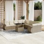 11-piece garden sofa set with beige synthetic rattan cushions by , Garden sets - Ref: Foro24-3268798, Price: 826,73 €, Discou...