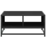 Engineered wood and black metal coffee table 60.5x60.5x30 cm by , Coffee table - Ref: Foro24-848764, Price: 45,44 €, Discount: %