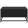 Engineered wood and black metal coffee table 60.5x60.5x30 cm by , Coffee table - Ref: Foro24-848764, Price: 45,98 €, Discount: %