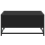 Engineered wood and black metal coffee table 60.5x60.5x30 cm by , Coffee table - Ref: Foro24-848764, Price: 45,44 €, Discount: %
