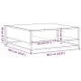 Mesa de centro madera ingeniería y metal negro 60,5x60,5x30 cm de , Mesas de centro - Ref: Foro24-848764, Precio: 45,41 €, De...