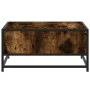 Smoked oak wood and metal coffee table 60.5x60.5x30 cm by , Coffee table - Ref: Foro24-848766, Price: 44,18 €, Discount: %
