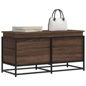Aufbewahrungsbox mit braunem Eichenholzdeckel 100x40x51,5 cm. von , Aufbewahrungskörbe - Ref: Foro24-848808, Preis: 78,53 €, ...