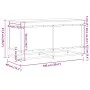 Aufbewahrungsbox mit braunem Eichenholzdeckel 100x40x51,5 cm. von , Aufbewahrungskörbe - Ref: Foro24-848808, Preis: 78,44 €, ...