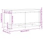 Storage box with brown oak wood lid 100x40x51.5 cm by , Storage baskets - Ref: Foro24-848808, Price: 79,39 €, Discount: %