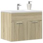 Plywood vanity cabinet in oak color 60x38.5x46 cm by , Bathroom furniture - Ref: Foro24-856207, Price: 47,50 €, Discount: %