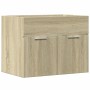 Waschbeckenunterschrank aus Sperrholz in Eichenfarbe, 60x38,5x46 cm. von , Badezimmermöbel - Ref: Foro24-856207, Preis: 47,50...