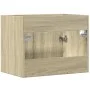 Waschbeckenunterschrank aus Sperrholz in Eichenfarbe, 60x38,5x46 cm. von , Badezimmermöbel - Ref: Foro24-856207, Preis: 46,79...