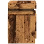 Bedside tables with LED lights, set of 2, aged wood, 35x39x55 cm by , Nightstands - Ref: Foro24-857655, Price: 113,97 €, Disc...