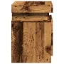 Bedside tables with LED lights, set of 2, aged wood, 35x39x55 cm by , Nightstands - Ref: Foro24-857655, Price: 112,40 €, Disc...
