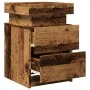 Nachttische mit LED 2 Stück Holz in verwitterter Optik 35x39x55 cm von , Nachttische - Ref: Foro24-857655, Preis: 112,40 €, R...
