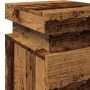 Bedside tables with LED lights, set of 2, aged wood, 35x39x55 cm by , Nightstands - Ref: Foro24-857655, Price: 112,40 €, Disc...