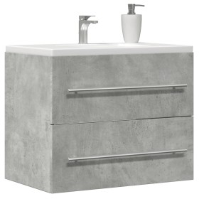 Armario para lavabo aglomerado gris hormigón 60x38,5x48 cm de , Muebles de baño - Ref: Foro24-856224, Precio: 47,66 €, Descue...