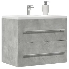 Waschbeckenunterschrank aus grauem Betonagglomerat, 60x38,5x48 cm. von , Badezimmermöbel - Ref: Foro24-856224, Preis: 47,34 €...