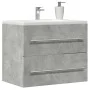 Armario para lavabo aglomerado gris hormigón 60x38,5x48 cm de , Muebles de baño - Ref: Foro24-856224, Precio: 47,31 €, Descue...
